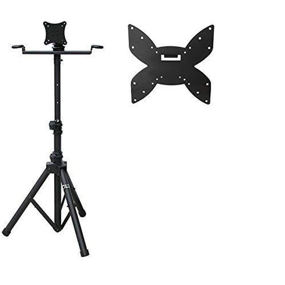 Audio 2000S AST421Y Portable Flat Screen Panel LCD LED TV Monitor Stand with Foldable Tripod Legs, Including a 200 X 200 mm Standard VESA Mounting Plate with M6 Screws