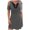 Gray, variant on ChaoHeng Dresses for Girls under $10 Trendy Dresses for Women 2025 Classy Women's Summer Off Shoulder Loose V-Neck Short Sleeved Patchwork Fake Two-piece Dress