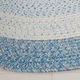 thumbnail image 5 of SAFAVIEH Braided Kent Geometric Machine Washable Reversible Area Rug, Blue/Aqua, 3' x 3' Round, 5 of 13