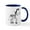 White/Navy Inside, variant on CafePress - Z Is For Zebra Mug - 11 oz Ceramic Mug - Novelty Coffee Tea Cup