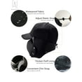 thumbnail image 4 of Gustave Men Women Trapper Hat Warm Windproof Trooper Hat with Ear Flaps Face Warmer Thermal Fur Lined Ski Cap "Navy", 4 of 10