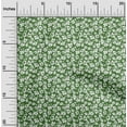 thumbnail image 2 of oneOone Cotton Poplin Twill Green Fabric Floral Sewing Material Print Fabric By The Yard 56 Inch Wide, 2 of 5