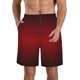 thumbnail image 1 of Balery Red Geometric Traje de Baño Estilo Hawaiano para Hombre, Shorts de Secado Rápido con Bolsillos-X-Large, 1 of 6