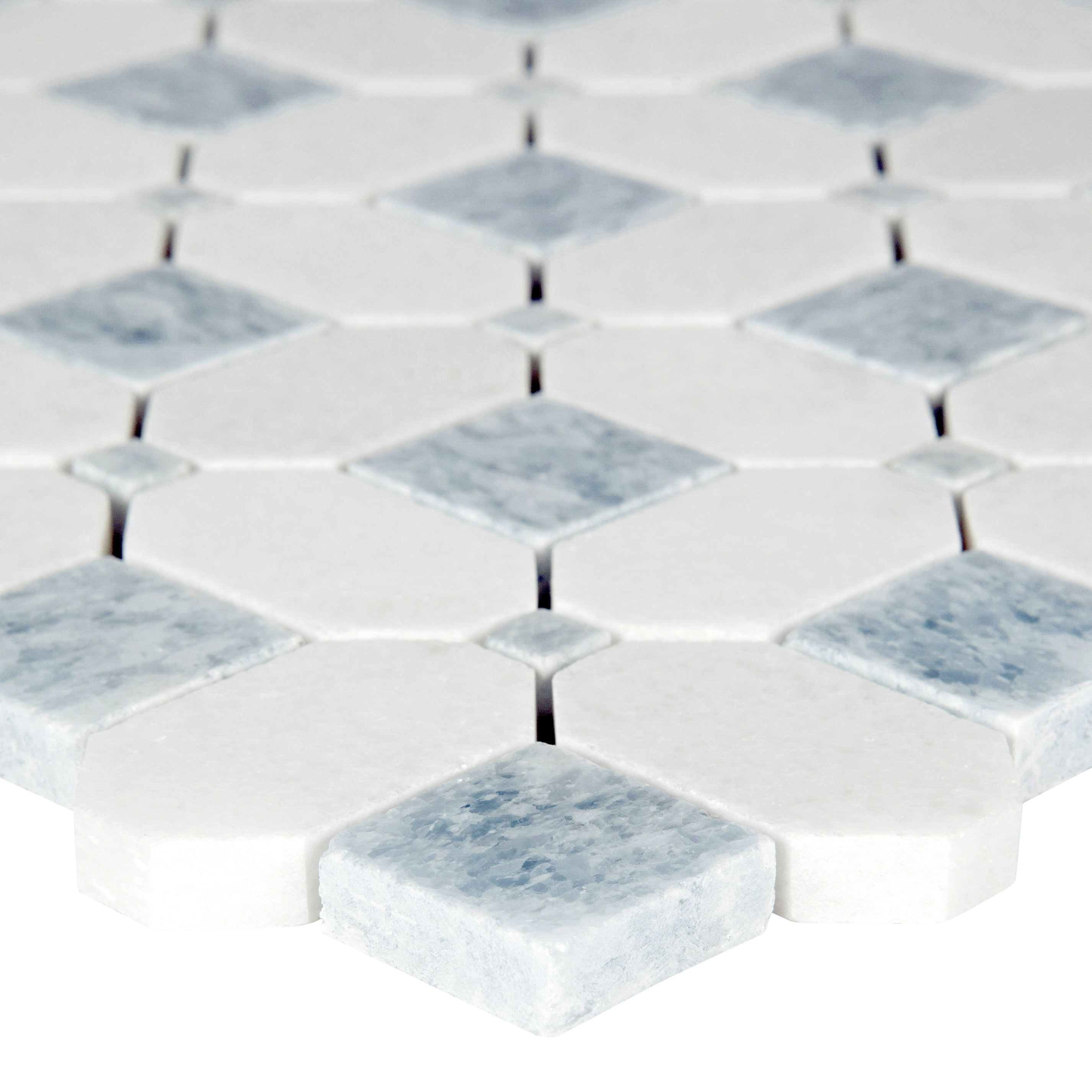 MSI Azula Hatchwork 12 in. x 12 in. Polished Marble Mesh-Mounted Mosaic Tile (10 Sq. ft./Case)