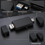 USB 3.0 SD/Micro SD card reader,USB SD/TF memory card reader,external card reader,suitable for SD,SDXC,SDHC,MMC,RS-MMC,Micro SDXC,Micro SD,Micro SDHC Card etc.