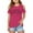 0-Hot Pink553, variant on Tiijoy Girls Short Sleeve Cold Shoulder T Shirt California Print Crew Neck T-Shirt, Sizes 3-12