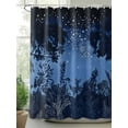 thumbnail image 2 of Fsddascl Forest Botanical Shower Curtain Set - 66" x 72" Washable Bathtub Curtain with 12 Hooks, Night Retro Pastoral Waterproof Fabric Stall Shower Curtains for Bathroom/Bathtub Décor, 2 of 6