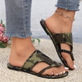 thumbnail image 7 of Norvail Womens Fashionable Camo Print Slides, Casual Comfortable Flat Sandals for Beach, Lightweight Breathable Slippers for Indoor & Outdoor Wear, Walking Shoes, Footwear, 7 of 7