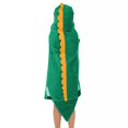 thumbnail image 3 of Hooded Bath Wrap Green Dinosaur, Dino Hooded Towel, 25" X 50", 3 of 3