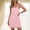 Pink, variant on FengLS Womens Spaghetti Strap Dresses Summer Lightweight Breathable Mini Dresses Comfortable Solid Color Home Wear Nightgown Sundresses
