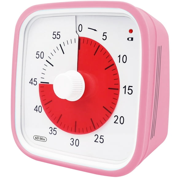 Visual Countdown Timer, Oversize Classroom Visual Timer for Kids and Adults, Durable Mechanical Kitchen Timer Clock