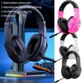 thumbnail image 3 of Wireless Bluetooth Gaming Headset with Mic for Gamers, Featuring PU Earbuds and PVC Cable, 3 of 9