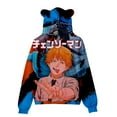 thumbnail image 3 of Chainsaw Man Autumn Cat Ears Hoodies Boys/Girls Cute Hooded Sweatshirts Pullover 3D Print Comic Hooded, 3 of 4