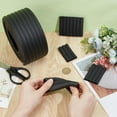 thumbnail image 3 of 1pc Foam Anticollision Strip Corrugated Table Bumper Guards for Furniture Against Corners Black 80x7mm 2m/roll, 3 of 9