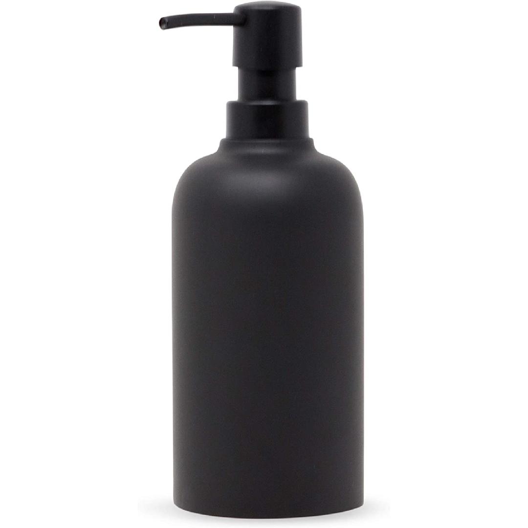 Matte Black Soap Dispenser for Bathroom (15oz) Hand Soap Dispenser