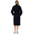 thumbnail image 2 of TowelSelections Women's Waffle Bathrobe 100% Cotton Soft Kimono Spa Bath Robe Medium/Large Navy, 2 of 5