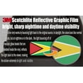 thumbnail image 2 of (x10) 3M Reflective Guyana and US Flag Stickers | Versatile & High Quality Safety Decals | Hard hats, laptops, bikes, toolboxes, 2 of 3