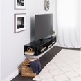 thumbnail image 4 of Wright Home Moderne 70" Mur Monté Support de Télévision en Bois en Noir, 4 of 8