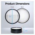 thumbnail image 3 of Filter Replacement for Holmes Egg Air Purifier 360° HAP600B-TU True HEPA Air Intake Removes Dust, Contaminants, 2 Packs, 3 of 5