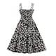 thumbnail image 3 of Puntoco Vestidos Mujer Verano Mujer Verano Sin Mangas Sling Cuello En V Impresión Sexy Vestido Retro De Cintura Alta, 3 of 8