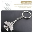 thumbnail image 5 of WHAMVOX Zinc Alloy Key Charms 5Pcs Silver Airplane Model for Bag Hanging Decor and Keychains, 5 of 8