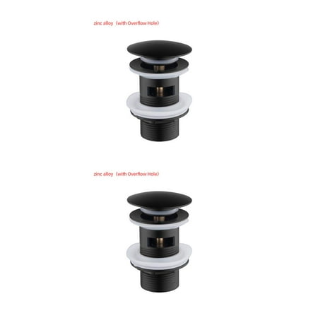 

Redempion Sink Filter Up Drain Strainer Basin Waste Stopper for Bathroom Kitchen alloy has overflow 2PCS