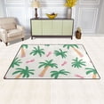 thumbnail image 3 of Palm Tree Footprints Pattern Memory Foam Area Rug 31"x20" Non Slip, Absorbent, Fade Proof for Living Room, Bedroom, Office, 3 of 7