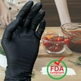 thumbnail image 6 of Shield Black Nitrile Gloves X-Large 5 Mil Heavy Duty Powder-Free Disposable Finger Textured Beaded Cuff 2000 Gloves, 6 of 6