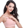 thumbnail image 3 of Cotton Sleep Nursing Feeding Pregnant Breastfeeding Bra Wire 3/4 Cup, 3 of 3