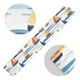 thumbnail image 5 of Yayeee Table Runner 70 inches Long Home Kitchen Dinning Party Decoration, Orange Hand Drawn Sailboats, 5 of 7