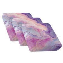 TSOVTHRID Purple Marble Texture Print Stretch Sofa Cover Slipcover Couch Covers for 3 Cushion Couches Water Resistant Sofa Furniture Protector with Elastic Bottom for Pets, 24x24 Inch