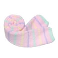 thumbnail image 5 of Littleforbig Women Cute Coral Fleece Thigh High Long Striped Socks 2 Pairs, 5 of 5