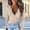 Khaki, variant on Womens Tops Long Sleeve Henley Shirts Fitted Low Cut Tops Ribbed Zipper V Neck Fall Shirts Blouses Wine