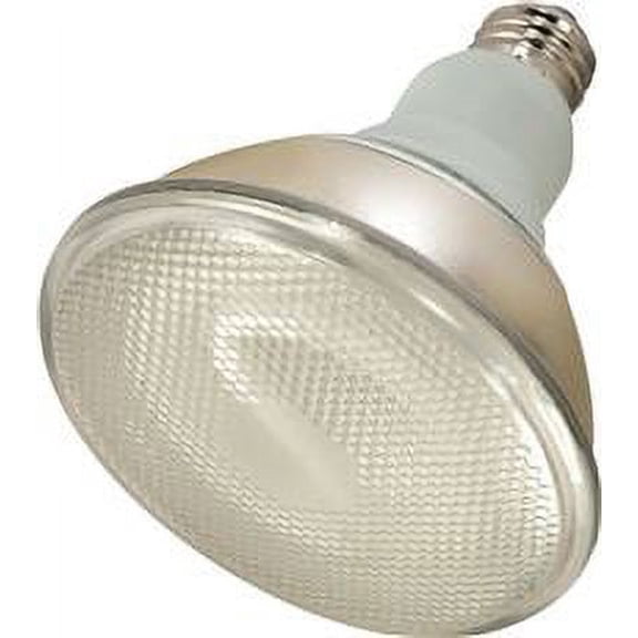 SATCO COMPACT FLUORESCENT FLOOD LAMP, PAR38, 23 WATTS, 120 VOLTS, 2700K, 82 CRI, MEDIUM BASE, 2 PER