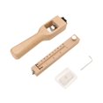 thumbnail image 3 of Herramienta de madera para manualidades . Cortador de correas de cuero manual ajustable y controlado para trabajos de marroquinería., 3 of 7