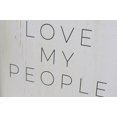 thumbnail image 3 of Parisloft I Love My People Large Antique Wood Wall Decor Sign, 3 of 5