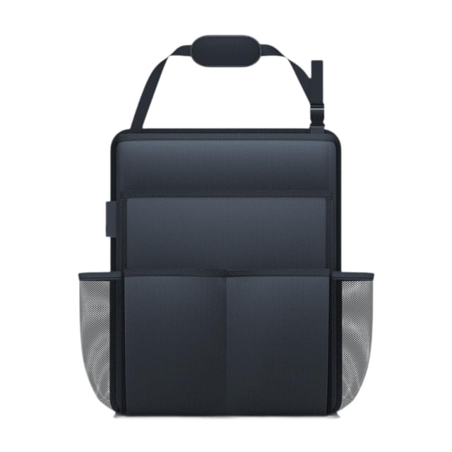 Organizador para asiento trasero de coche, impermeable, con bolsillos, ajustable, para bebidas y vasos de agua.