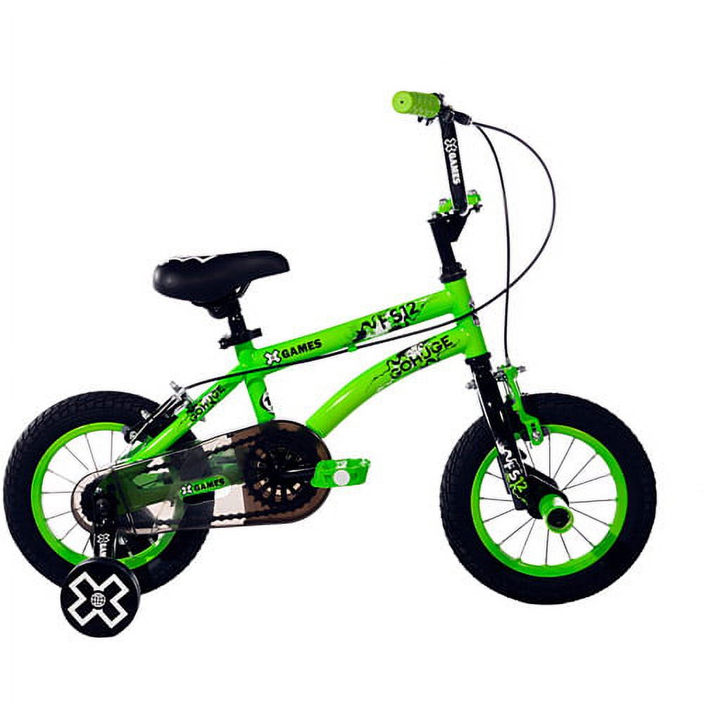 X-Games 12" BMX Boy's Bike, Green - image 3 of 8