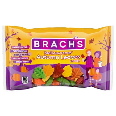 Brach's Autumn Leaves Mellowcreme Candy, halloween Candy, 8 oz bag ...