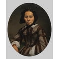 thumbnail image 3 of Johann Heinrich Neumann 20x24 Black Modern Framed Museum Art Print Titled - Portrait of a Lady (1874), 3 of 5