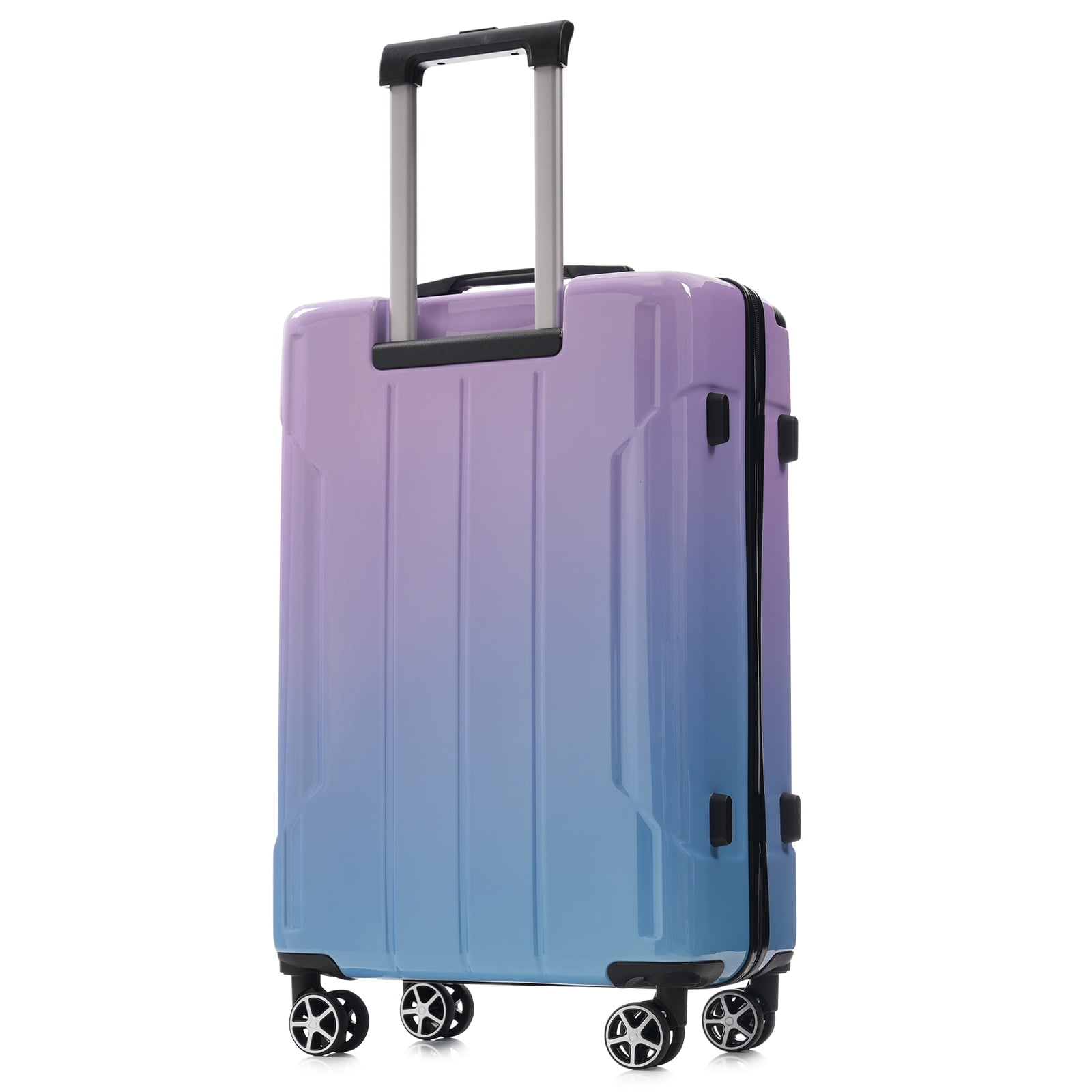 Euroco 3 Piece Luggage Sets,PC Hardside Travel Suitcase Set with Spinner Wheels,TSA Lock & Foldable Duffel Bag for Men Women,Lilac