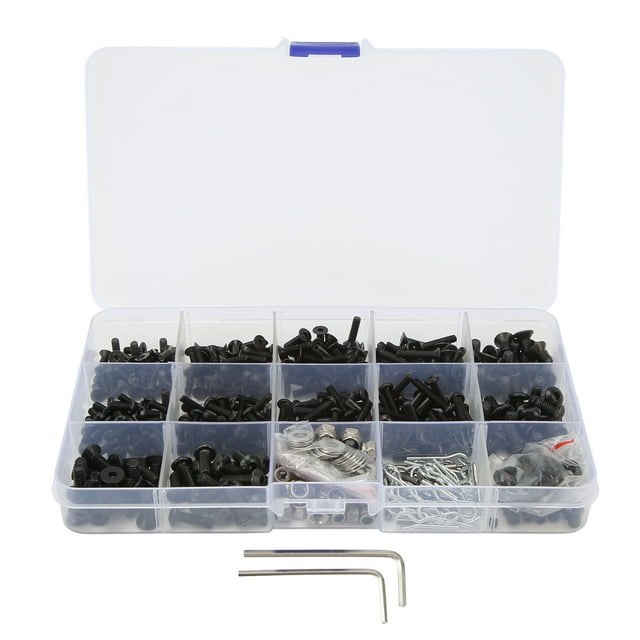 Kit de tornillos RC 522 Uds., juego surtido de tornillos universales RC para Traxxas para coches Axial 1/8 1/10 RC YUNYI BRAND Deportes
