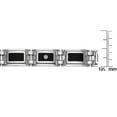 thumbnail image 7 of Lavari Stainless Steel 1/8ct TDW White Diamond Black Resin Accent Bracelet (H-I, I2-I3), 7 of 7