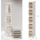 thumbnail image 2 of Gabinete de almacenamiento estrecho delgado con ruedas móviles, organizador de baño alto para espacios pequeños, 2 niveles blanco, 2 of 7