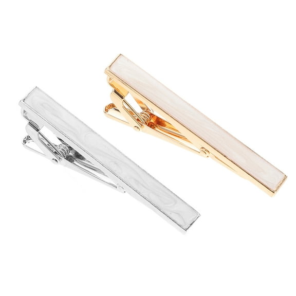 UPGRATOR Tie Clips Decorative Gold Alloy 2Pcs