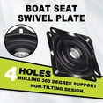 thumbnail image 5 of Placa Giratoria para Asiento de 6 Pulgadas Pesca Marino RotacióN 360 Grados Conjunto Universal, 5 of 5