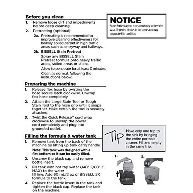 Bissell SpotClean Pet Pro 15585 Autoload Receiver