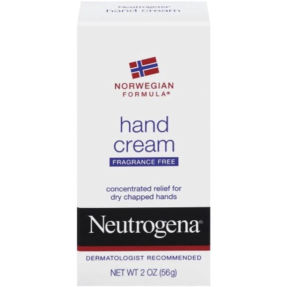 Neutrogena Norwegian Formula Dry Hand Cream Fragrance-Free 2 oz, 4-Pack
