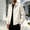Khaki, variant on Dpjklzsn Men's Oversized Collared Bomber Jacket Full Zip Chore Coat with Large Patch Pockets Streetwear