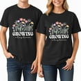 thumbnail image 2 of Growing a Tiny Human T-Shirt – Whimsical Floral Design – Maternity Style – Perfect for Expectant Mothers, 2 of 5